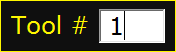 Tool number prompt